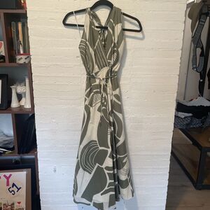 Cottagecore Vintage-Inspired Zara Halter Midi Dress, NWT, Small
